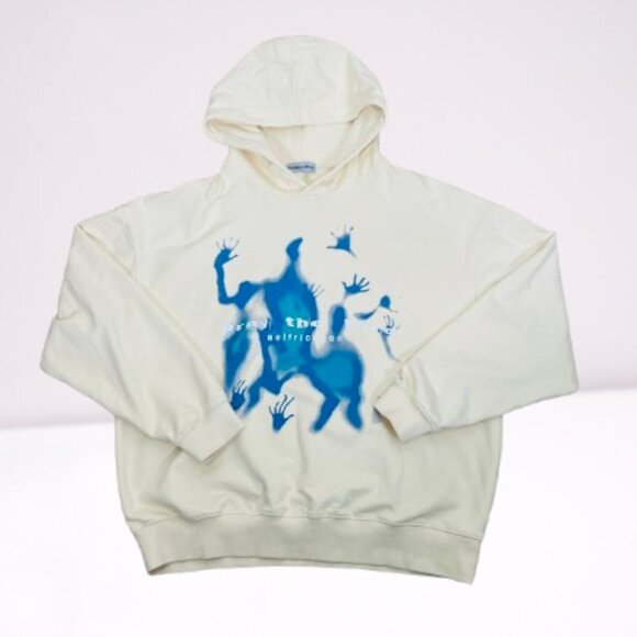 Aelfric Eden Unisex Abstraction Shadow Graphic Oversized Hoodie Size XL - Picture 4 of 11